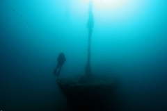 Patrolac - patrol boat wreck - Diving Montenegro - Adriatic Blue diving club - IMG_5944