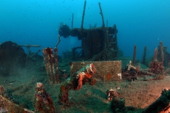 Patrolac - patrol boat wreck - Diving Montenegro - Adriatic Blue diving club - IMG_5962